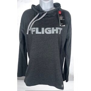 Under Armour Womens Sz M "Flight" HeatGear Hoodie Lightweight Pockets NWT-1642